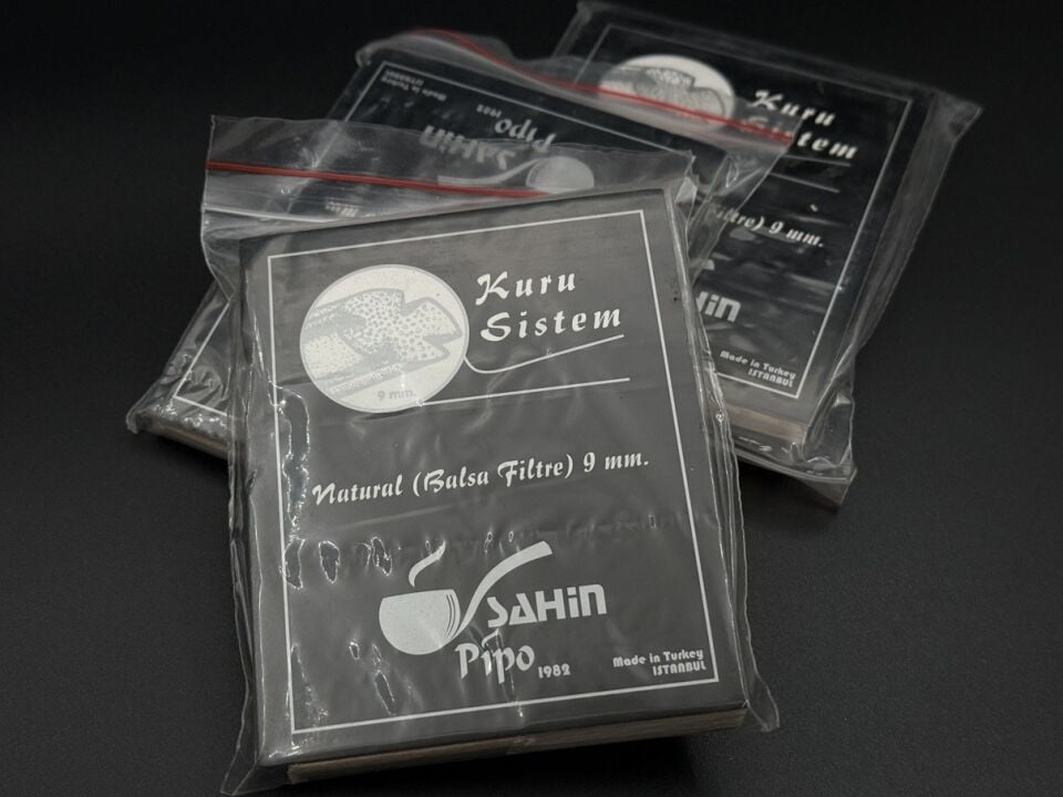 ŞAHİN PİPO Kuru System 9 mm Balsa Filtre