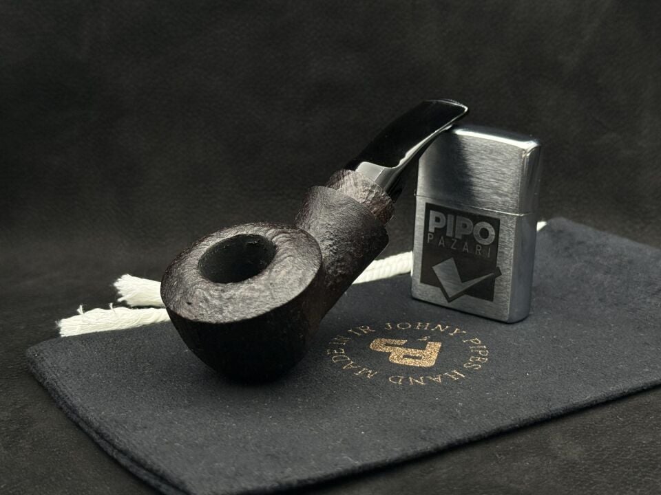 JOHNY PIPES REVERSE CALABASH HANDMADE 404 - Kumlama Dokuda Olgun Bir Nefes