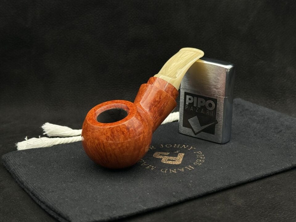 JOHNY PIPES REVERSE CALABASH HANDMADE 405 - Sessiz Hacimde Derinleşen Form