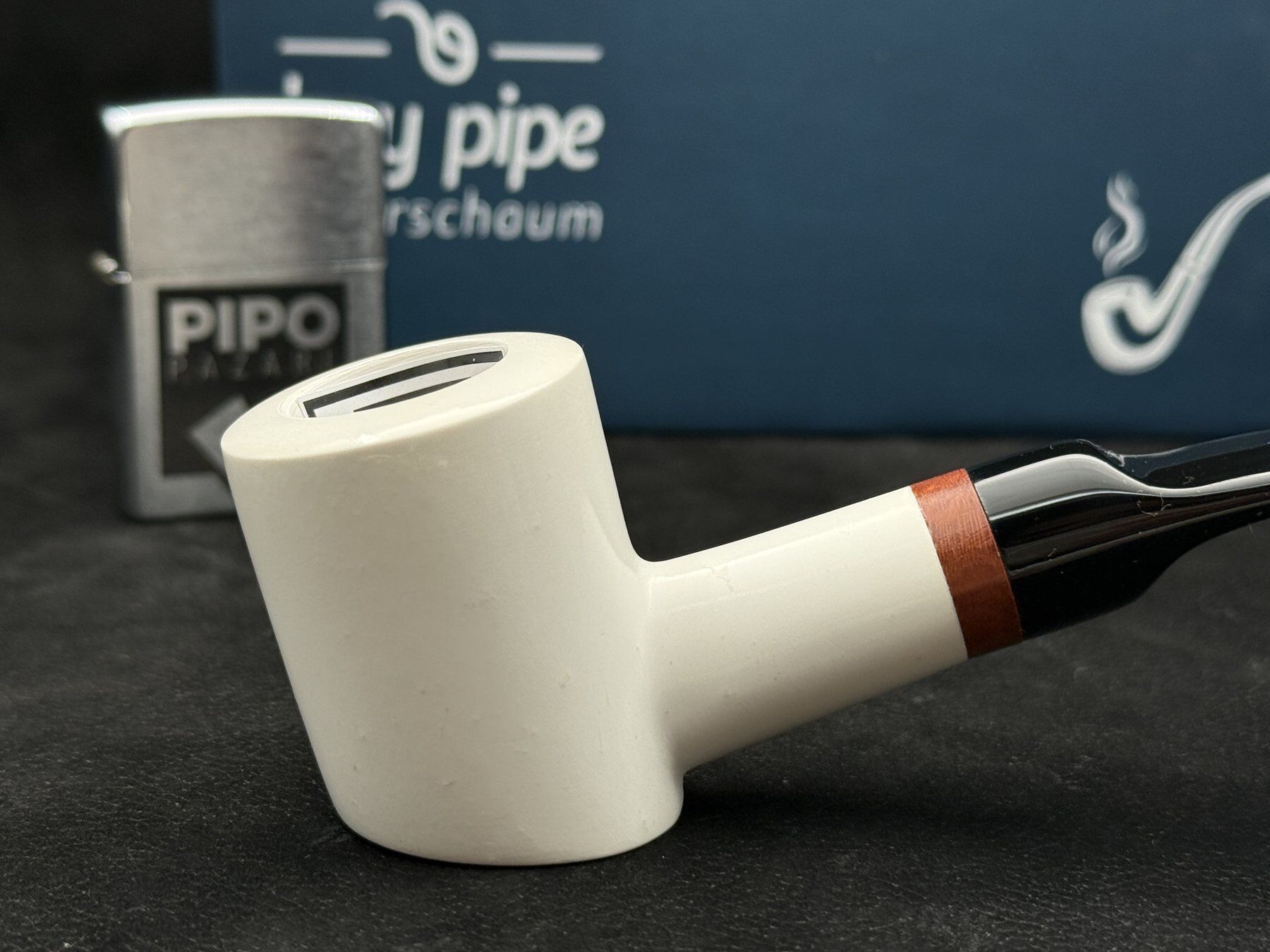 EMRE MANGALTEPE LÜLETAŞI CHERRYWOOD SMOOTH PİPO | Kısa Hazne Boyut 1