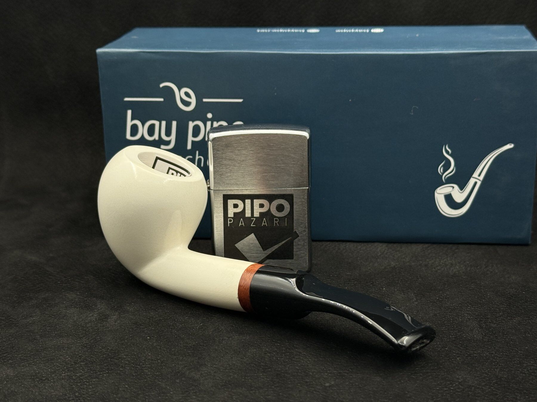 EMRE MANGALTEPE LÜLETAŞI 1/4 BENT SMOOTH PİPO | El Yapımı / Boyut 1