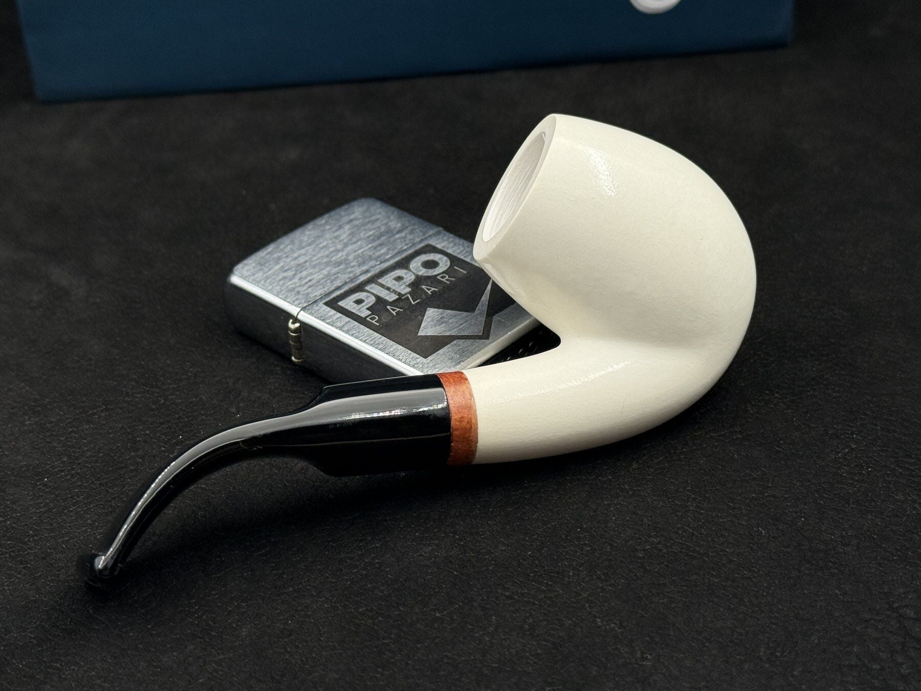 EMRE MANGALTEPE LÜLETAŞI FULL BENT EGG SMOOTH PİPO | Zarif Bent Form