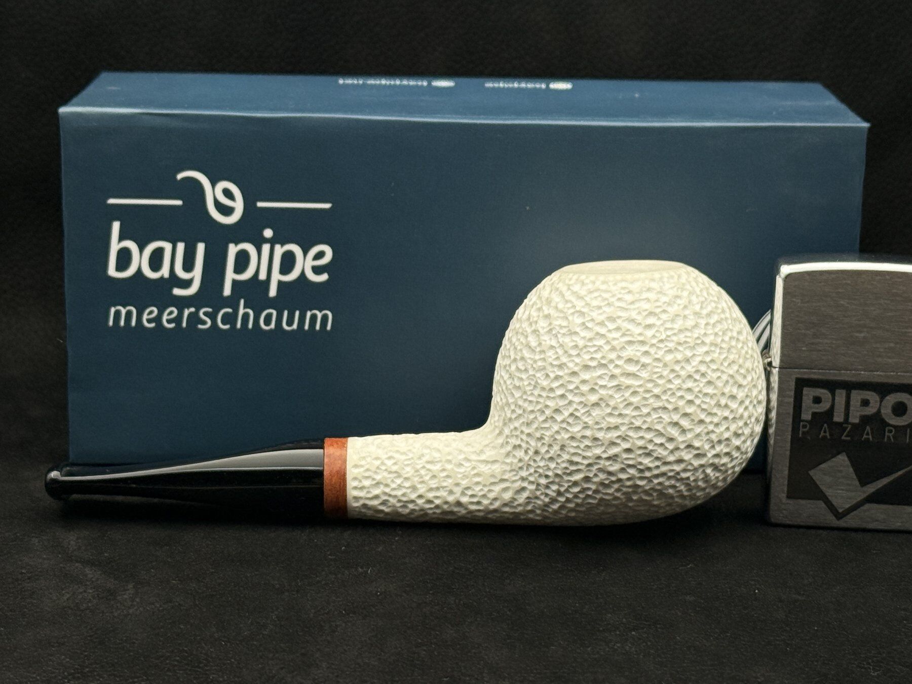 EMRE MANGALTEPE LÜLETAŞI RUSTİK APPLE BILLARD PİPO | El İşçiliği Dokulu Yüzey