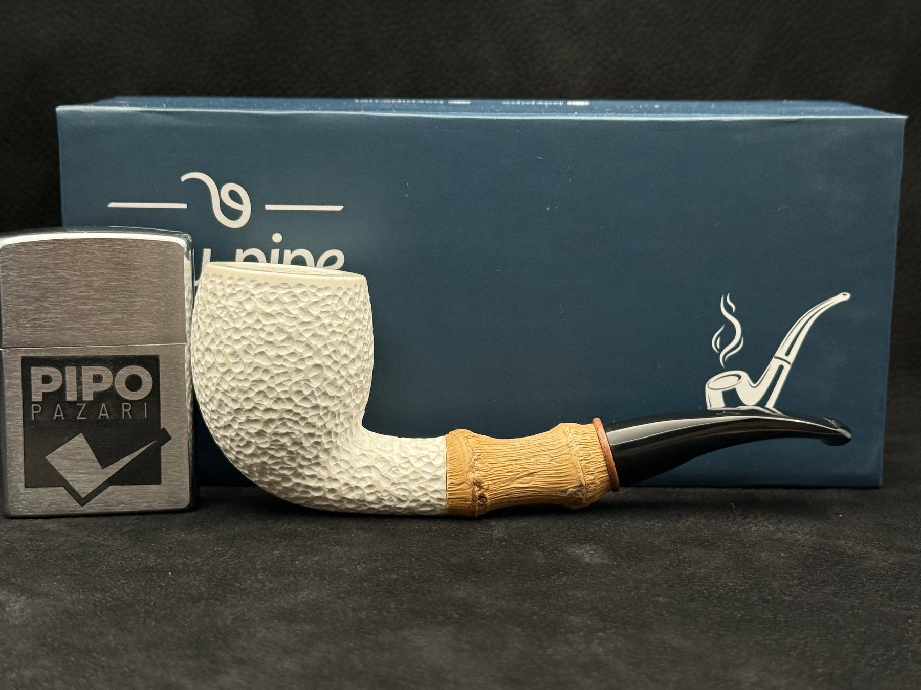 EMRE MANGALTEPE LÜLETAŞI BAMBU SHANK RUSTİK PİPO | Doğal Geçişli Tasarım