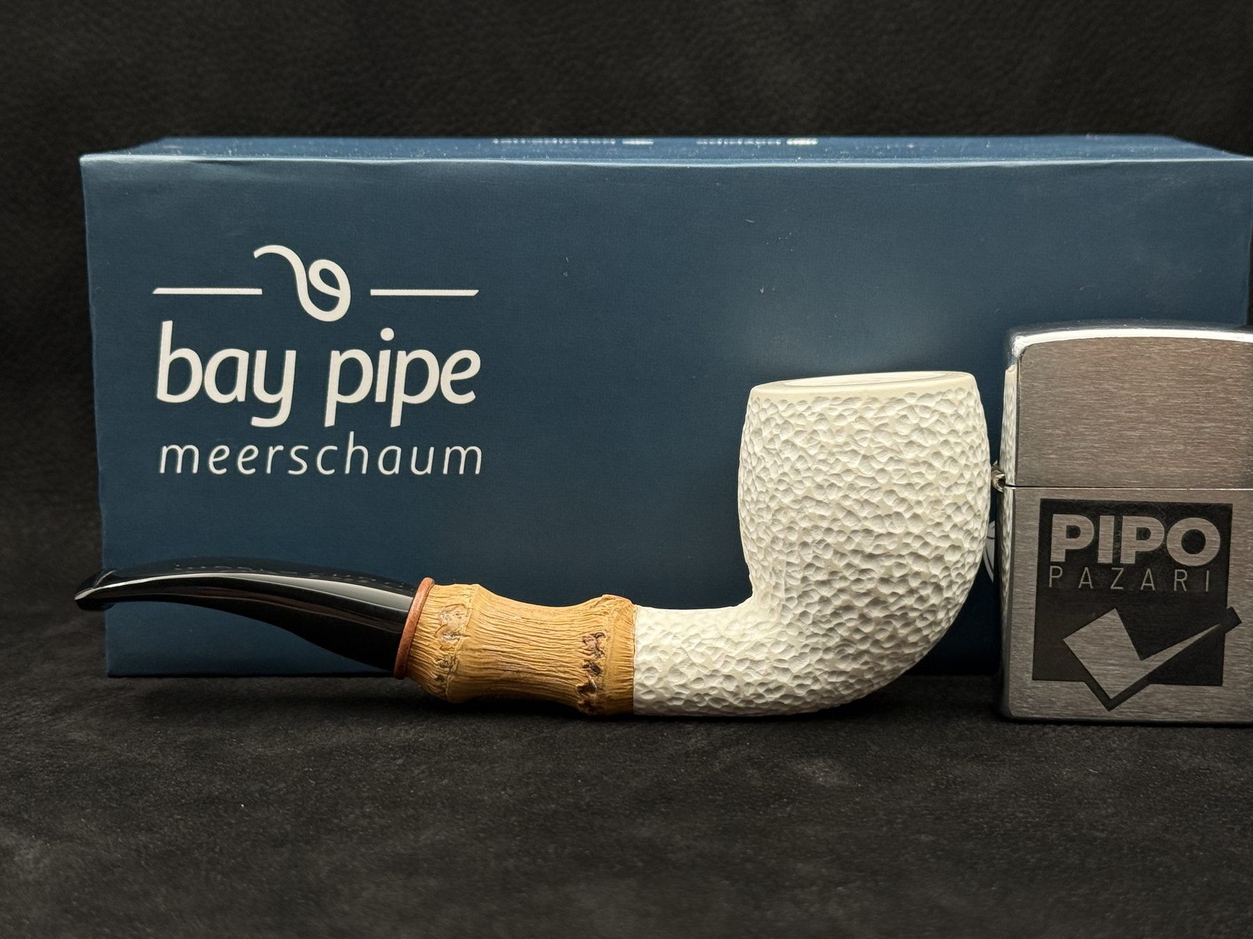 EMRE MANGALTEPE LÜLETAŞI BAMBU SHANK RUSTİK PİPO | Doğal Geçişli Tasarım