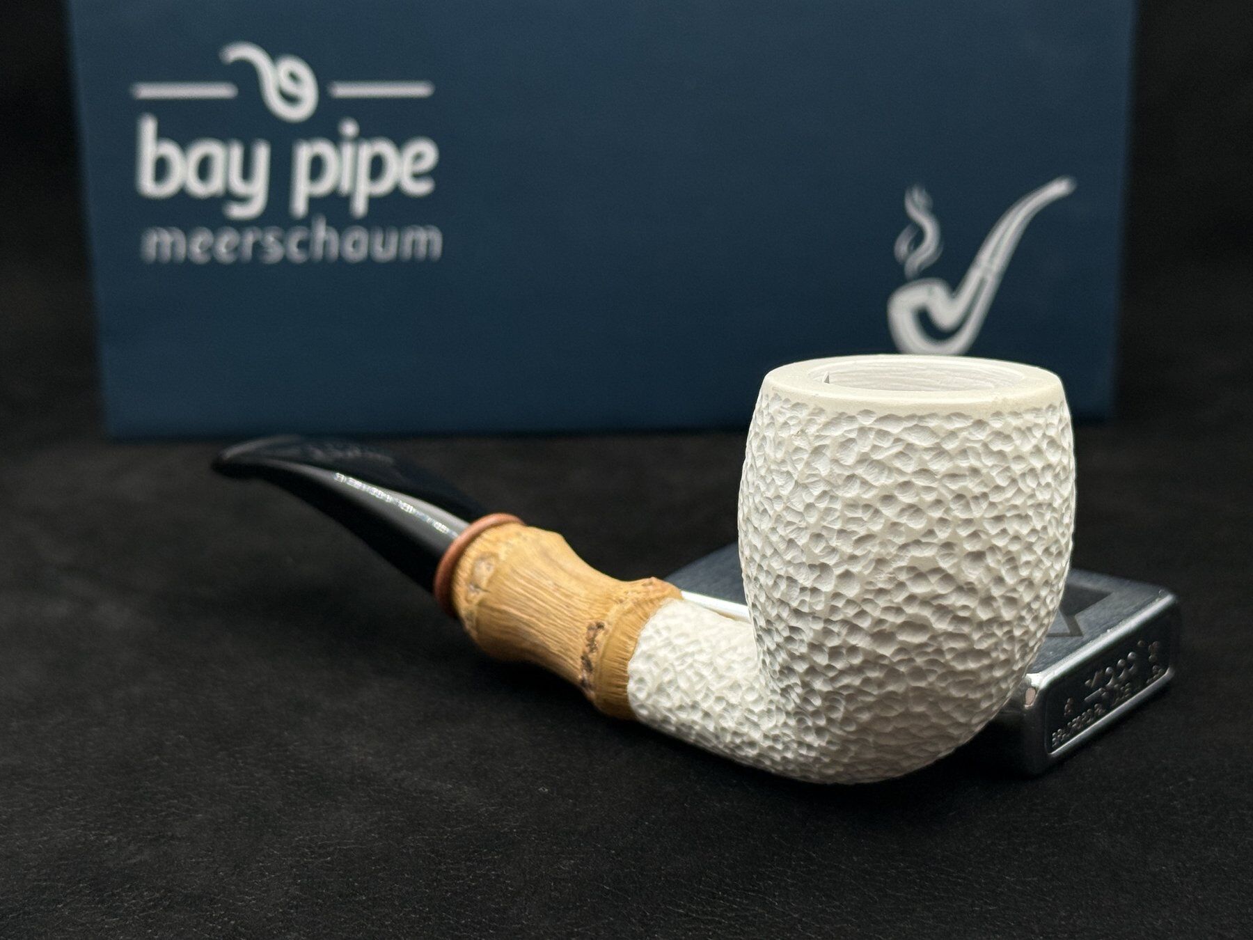 EMRE MANGALTEPE LÜLETAŞI BAMBU SHANK RUSTİK PİPO | Doğal Geçişli Tasarım