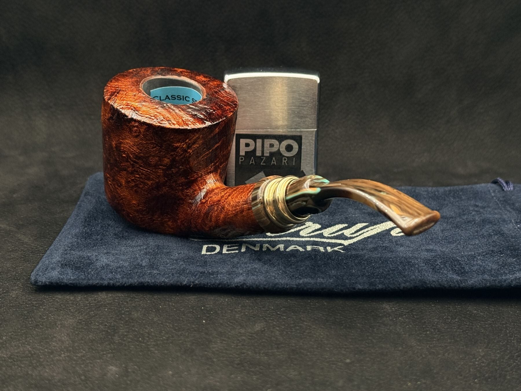 PEDER JEPPESEN / NEERUP CLASSIC GR2 BENT KUMLAMA PİPO | Orijinal Ton Ağızlık & Akışkan Form