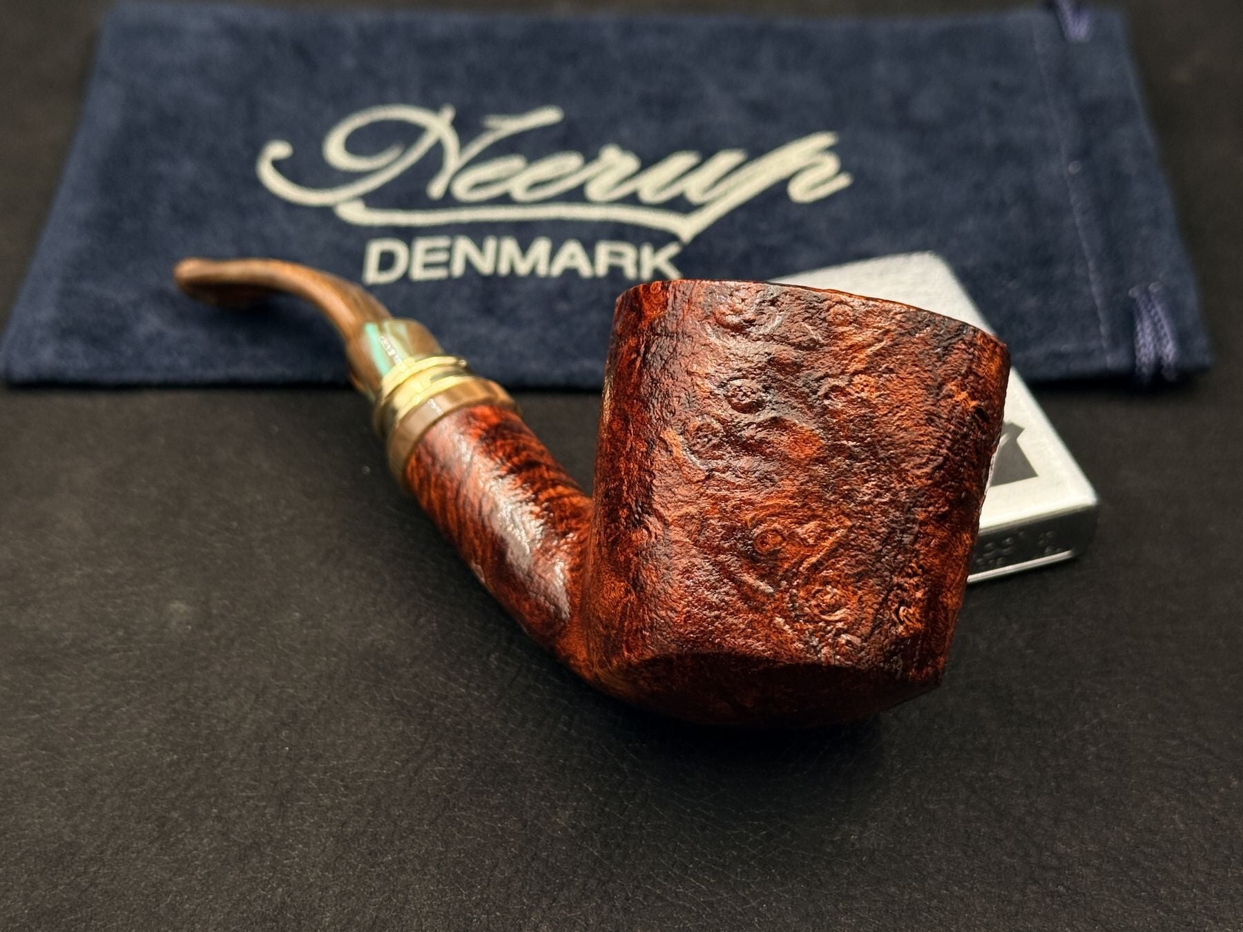 PEDER JEPPESEN / NEERUP CLASSIC GR2 BENT KUMLAMA PİPO | Orijinal Ton Ağızlık & Akışkan Form