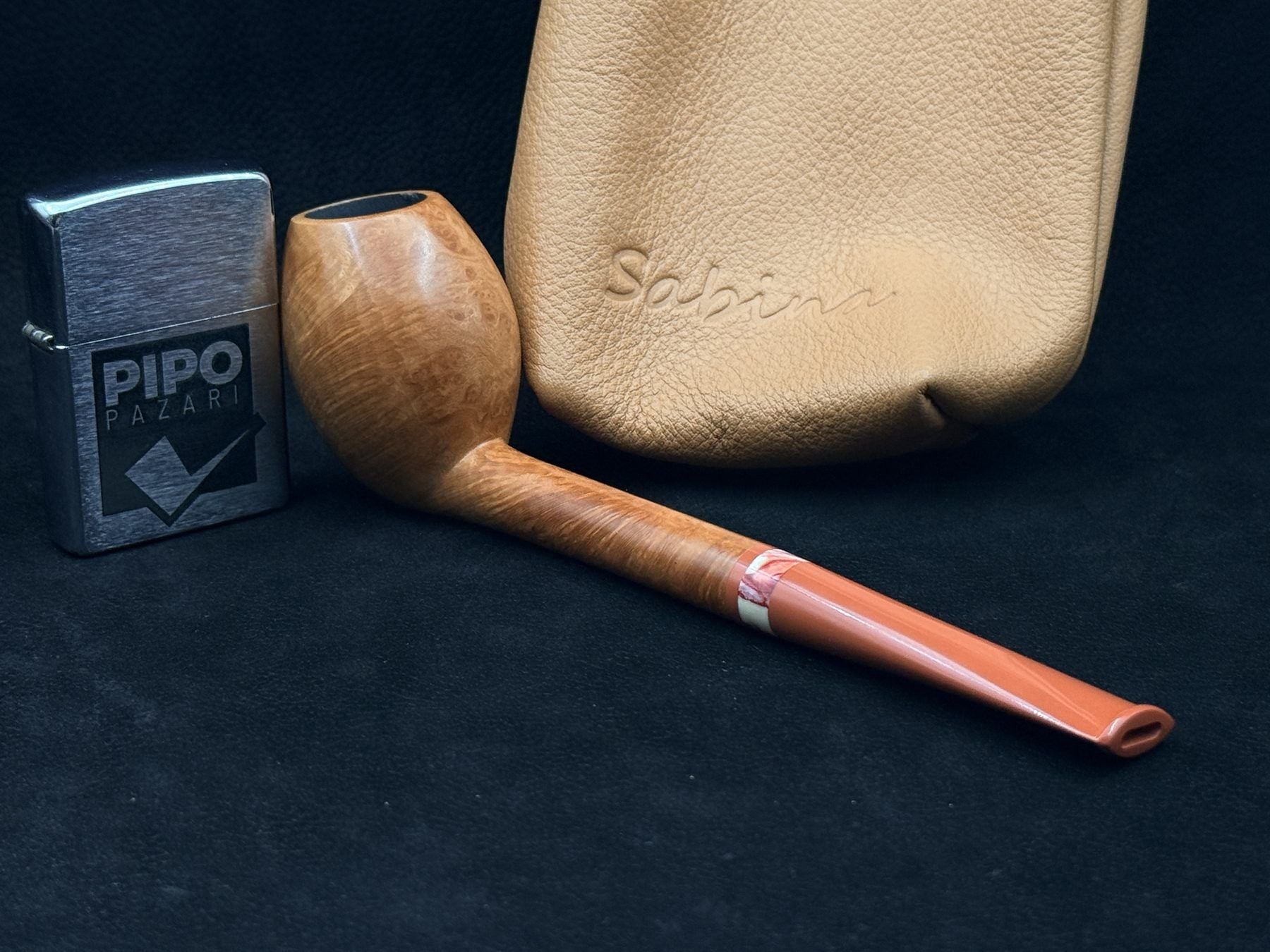 Sabina Santos Zulu Billard Smooth Pipo | Mamut Dişi Yüzük & El Yapımı