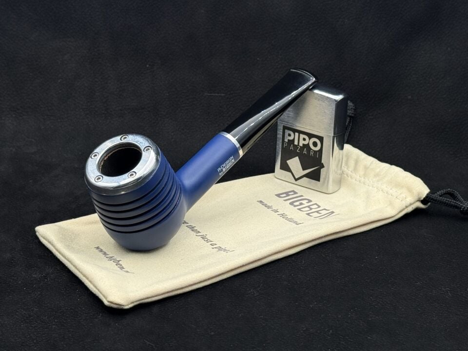 Bigben R-Design Lacivert Mat Smooth Billard Pipo | Modern & Endüstriyel Tasarım Çizgisi