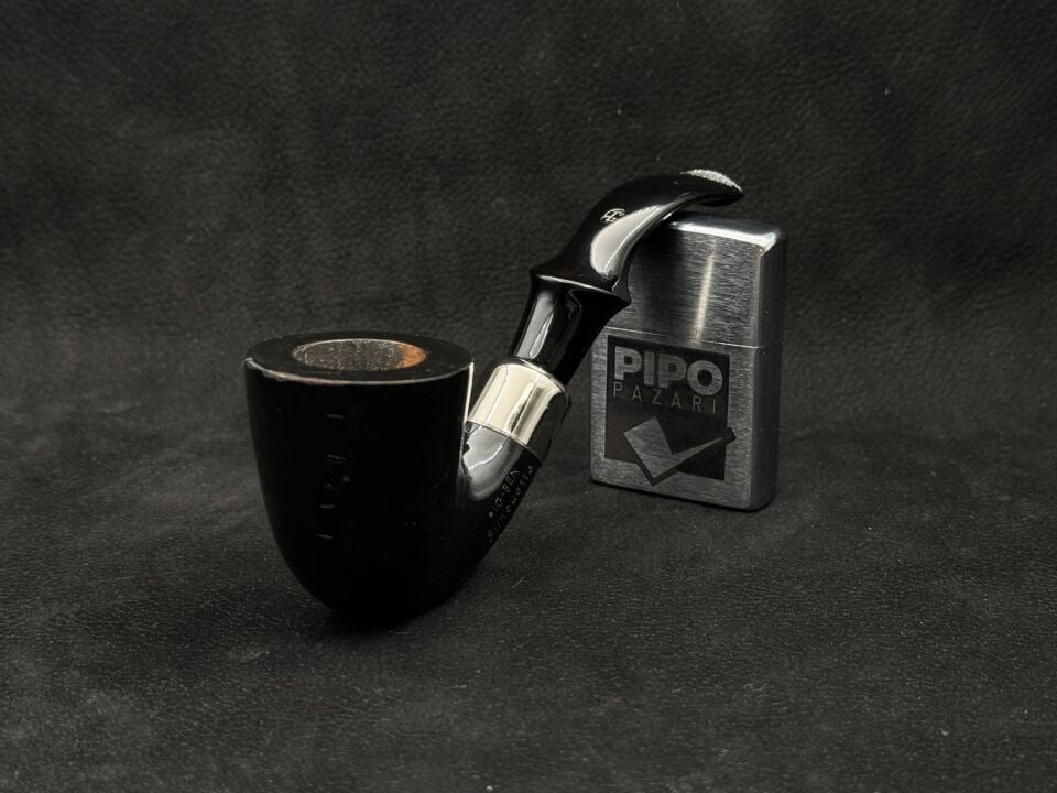 Bigben Silhouette 205 Bent Siyah Kumlama Pipo | Ergonomik Bent Form & Günlük Konfor