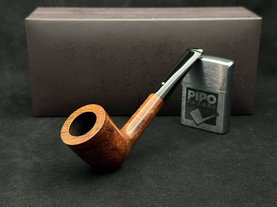 Dunhill Amber Root 2105 Billard Smooth Pipo | Nadir Amber Tonu & Seçkin Straight Grain