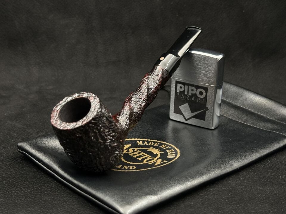 Ashton Pebble Grain XX Spiral Sandblast Pipo | Koyu Ton & Özgün Spiral Tasarım