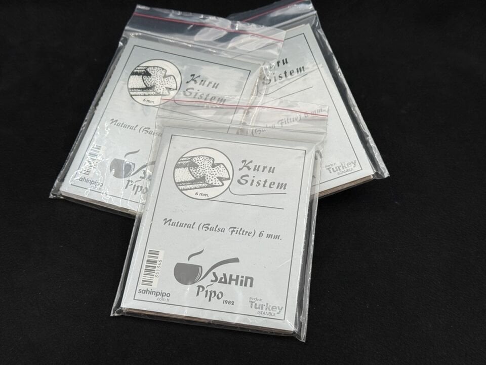 ŞAHİN PİPO Kuru System 6 mm Balsa Filtre