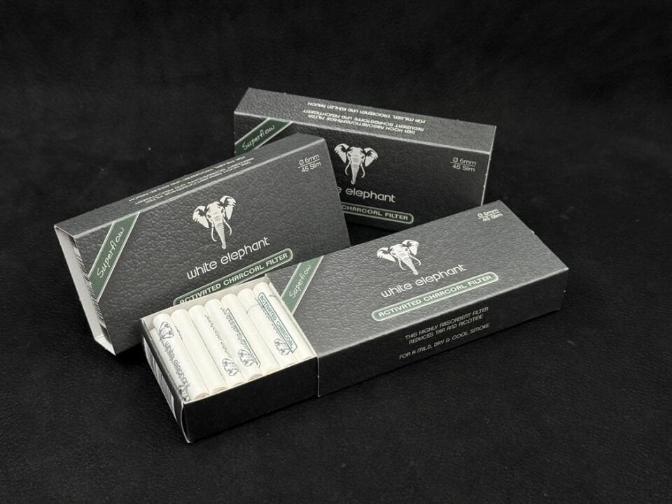 WHITE ELEPHANT 6 mm Aktif Karbon Filtre 45’li
