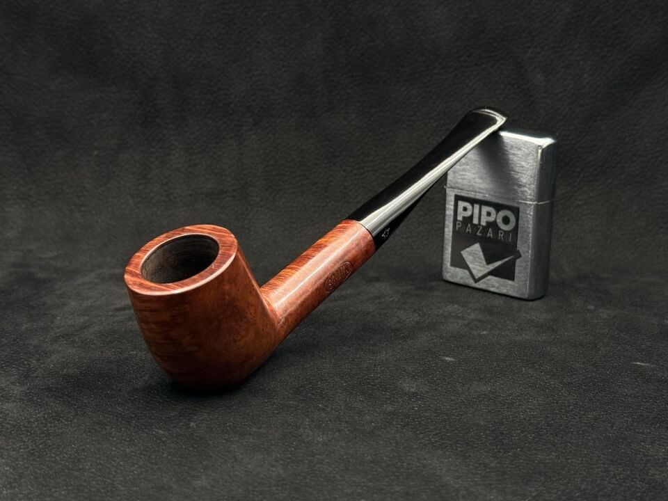 Şahin Beyaz Yıldız Mini Smooth Estate Pipo | Kompakt Boyut, Türk Ustalığı