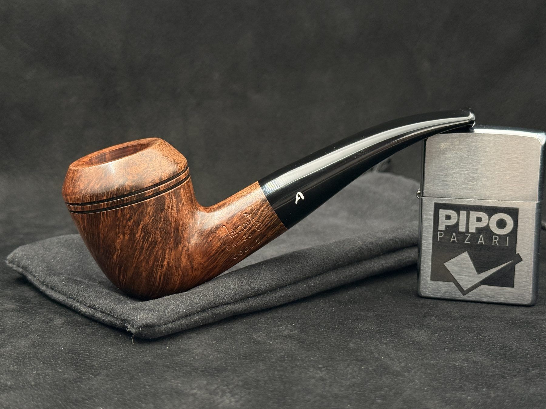 Ascorti Camou Cool2 Reverse Calabash Pipo | Half Bent Formda Serin İçim Karakteri