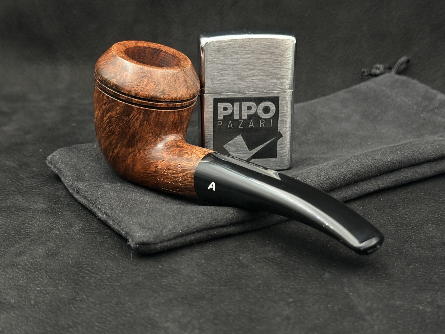 Ascorti Camou Cool2 Reverse Calabash Pipo | Half Bent Formda Serin İçim Karakteri
