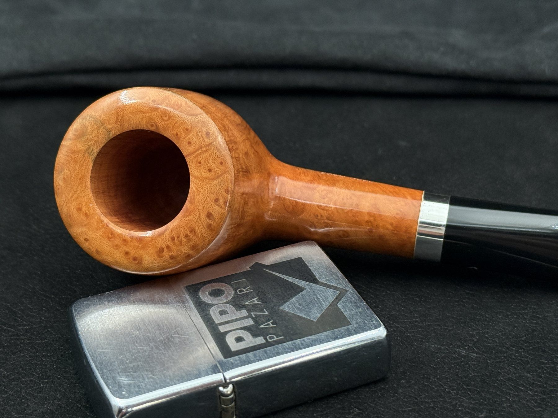 Ascorti Natural 1/8 Bent Pipo | Açık Ton Briar ve Zarif İtalyan İşçiliği