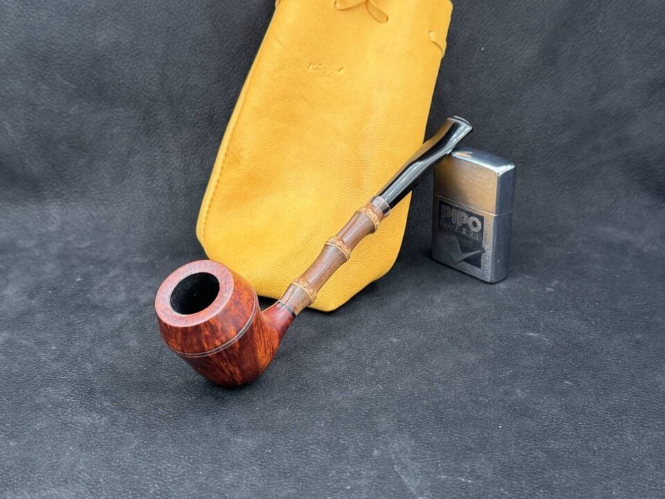 Rizza 185 Dublin Bamboo Shank Pipo | İnce Zarafet