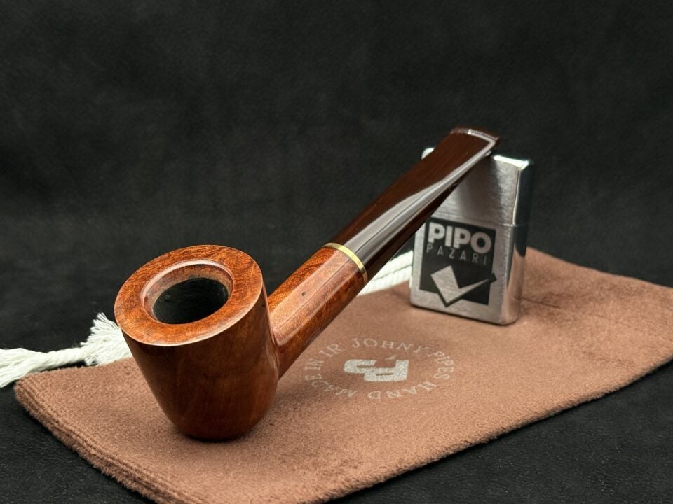 Johnypipes Cumberland 259 Billard Pürüzsüz Pipo | Uzun Hatlı Klasik Form
