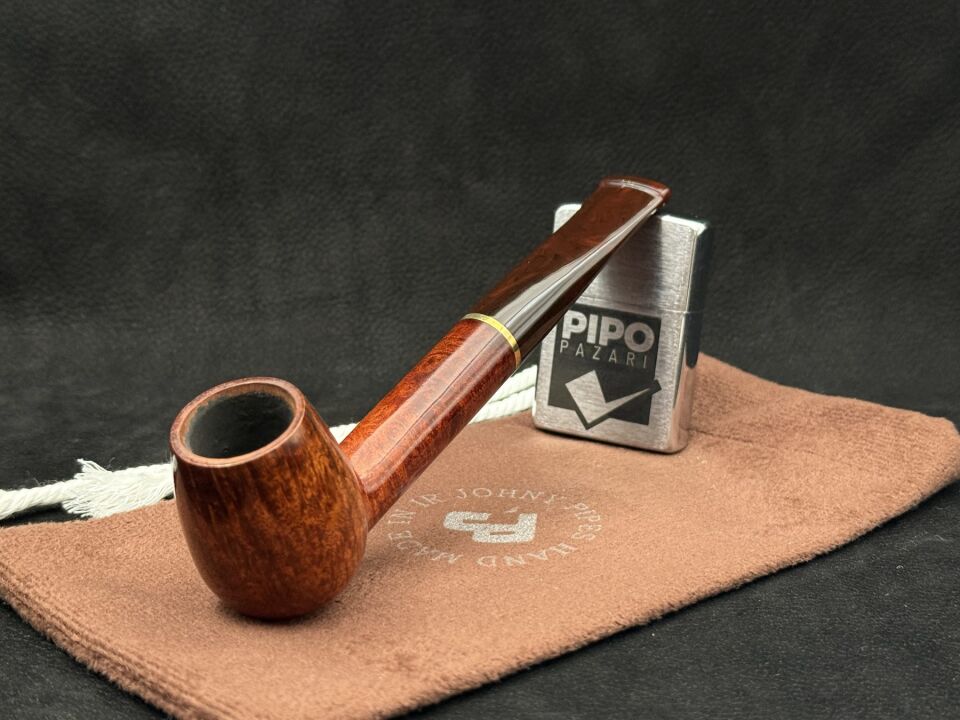 Johnypipes Cumberland 267 Billard Pürüzsüz Pipo | İnce Hatlı Zarif Klasik