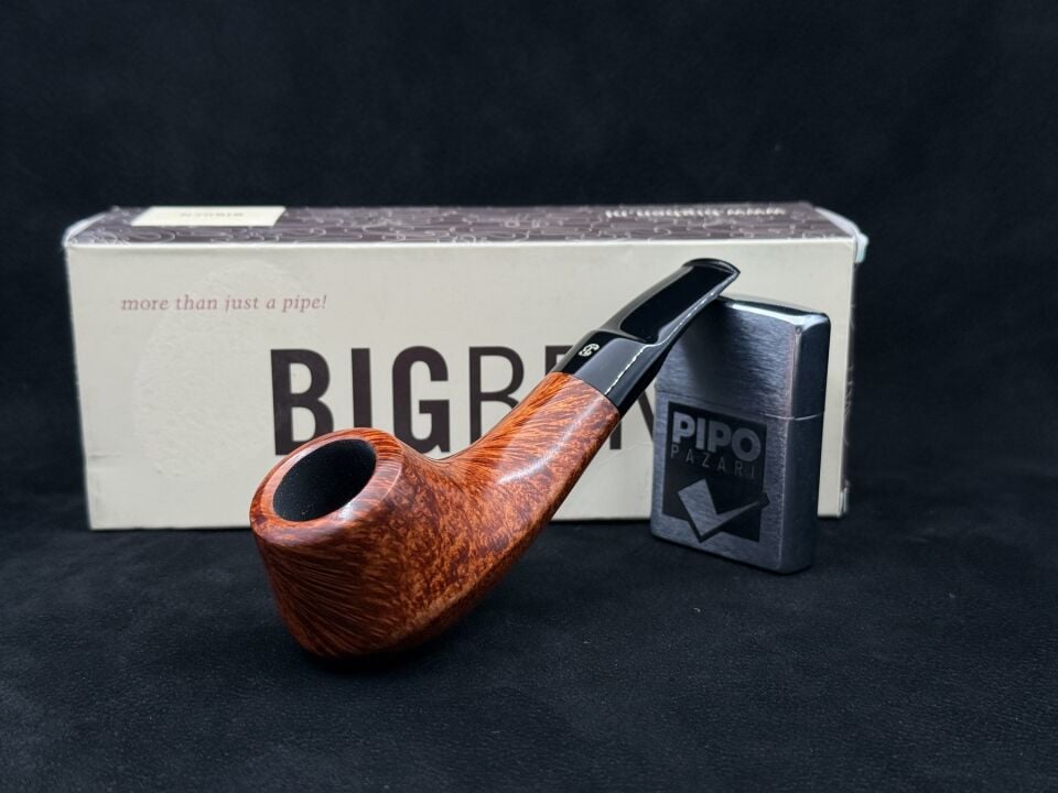 BigBen Bora 576 Çeyrek Bent Pürüzsüz Pipo | Canlı Damar & Kompakt Form