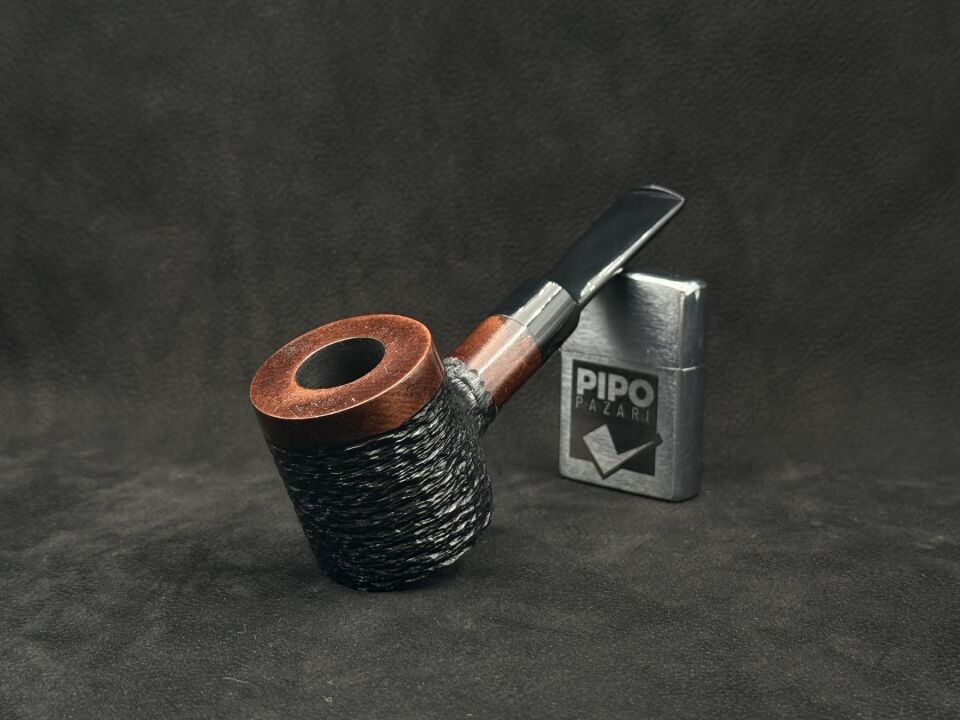 Golden Pipe 63 Poker Pipo | Rustik Siyah Ahlat