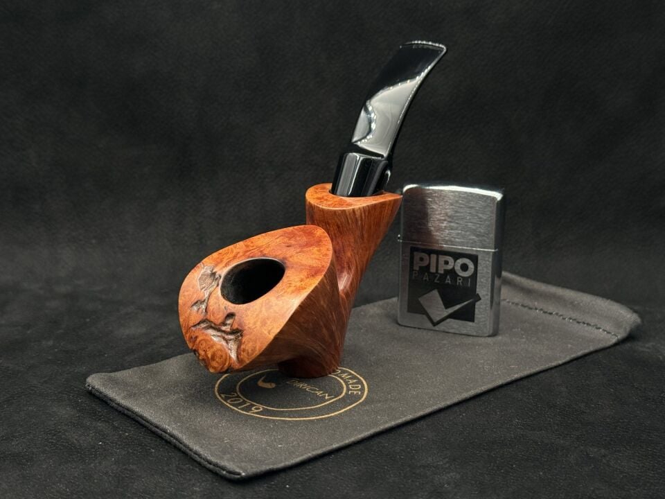 Melih Dirican Freehand Cherrywood Estate Pipo | El Yapımı Türk Ustalığı
