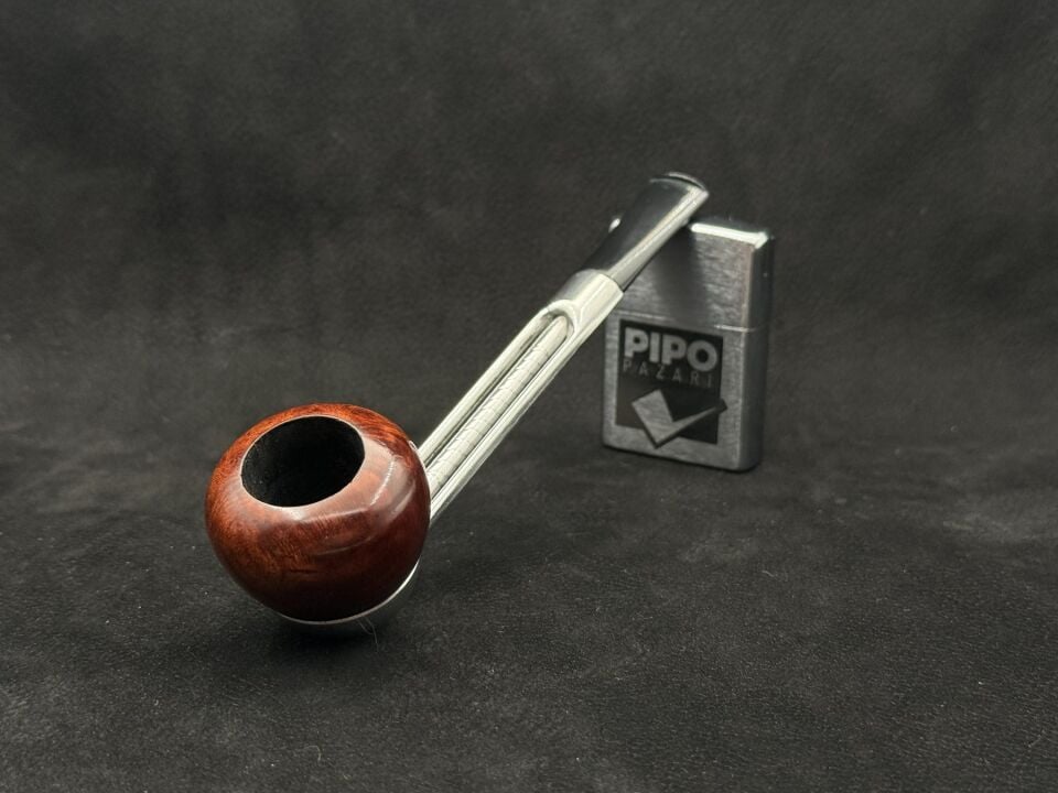 Falcon Smooth Briar | Klasik Metal Gövdeli İngiliz Pipo