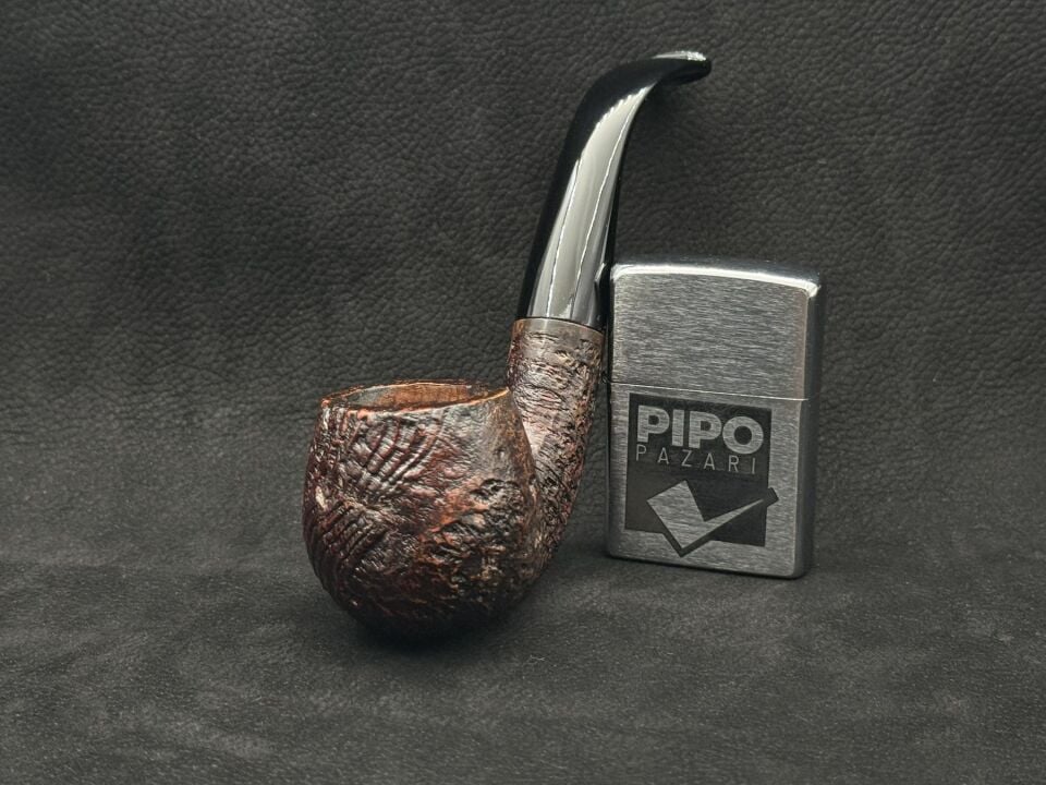Vauen Dr. Perl 4065 Full Bent Sandblast | Karakteristik Kumlama Tasarım
