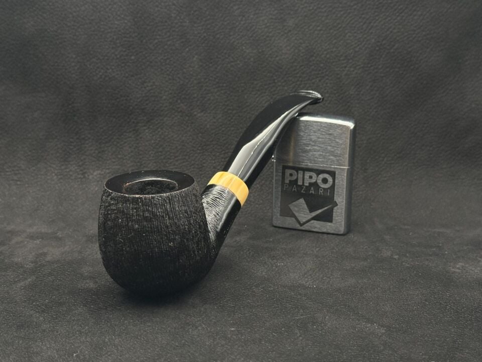 Lubinski Opus One Marble | Fırça Rustik Bent İtalyan Pipo